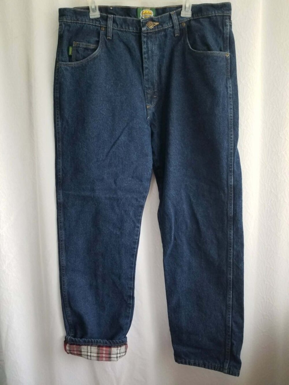 Cabela's Flannel Lined Straight Leg Jeans Men's 38 x 32